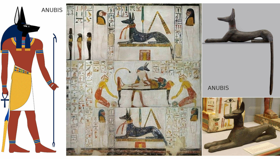 Anubis Wolf Jackal Headed Ancient Egyptian Dog God of Dead War